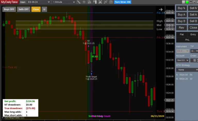 NinjaTrader ES Strategy