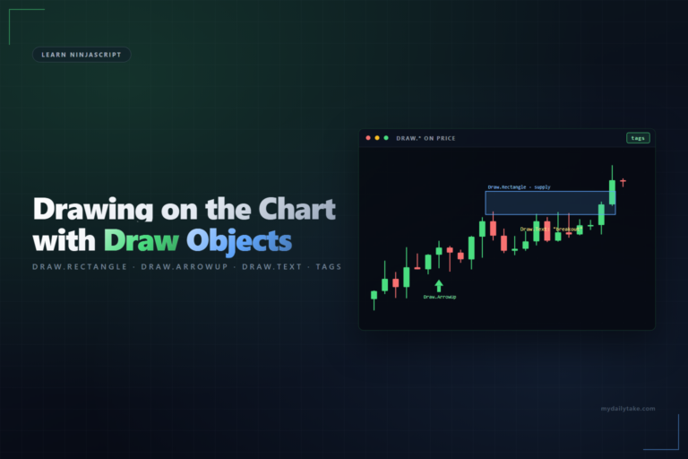 Learn NinjaScript Drawing on the Chart with Draw Objects