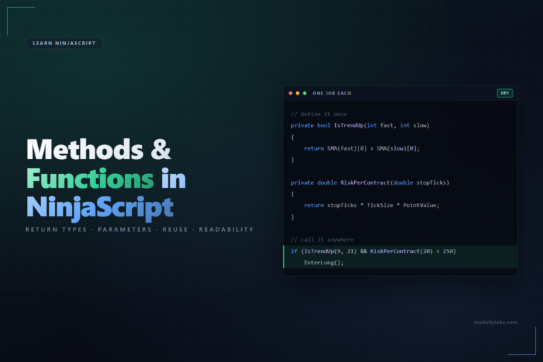 Learn NinjaScript Methods and Functions