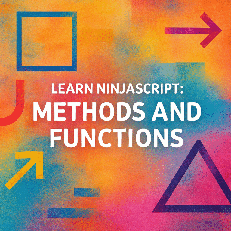Learn NinjaScript: Creating and Using Methods & Functions