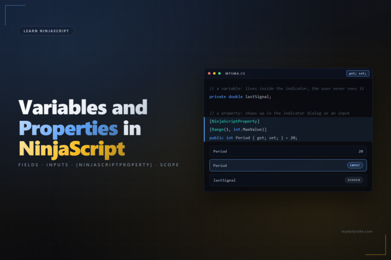 Learn NinjaScript Variables and Properties