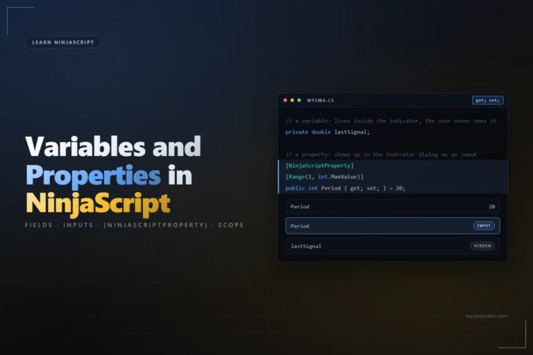 Learn NinjaScript Variables and Properties
