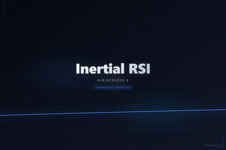 Cover image: Inertial RSI NinjaTrader 8 conversion