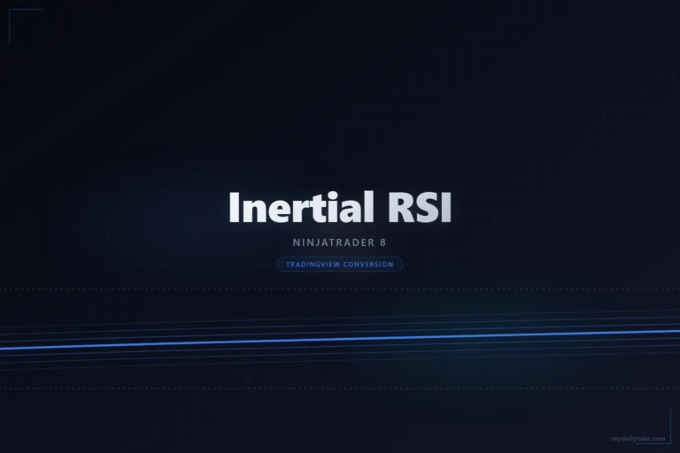 Cover image: Inertial RSI NinjaTrader 8 conversion